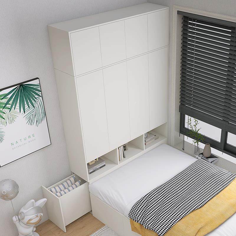 挂卧室床尾衣柜靠墙小户型省空间窄家用极榻榻纳米FFZ床头收柜一