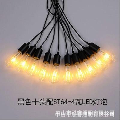 复古串连吊灯爱生灯泡新款性创意怀旧大连串T形婚个LWX迪庆装饰灯