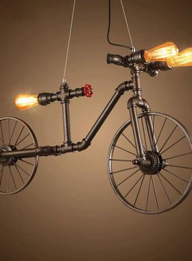Loft复古车工业风个性水管自行吊咖60031啡厅餐厅吧台酒吧服装装