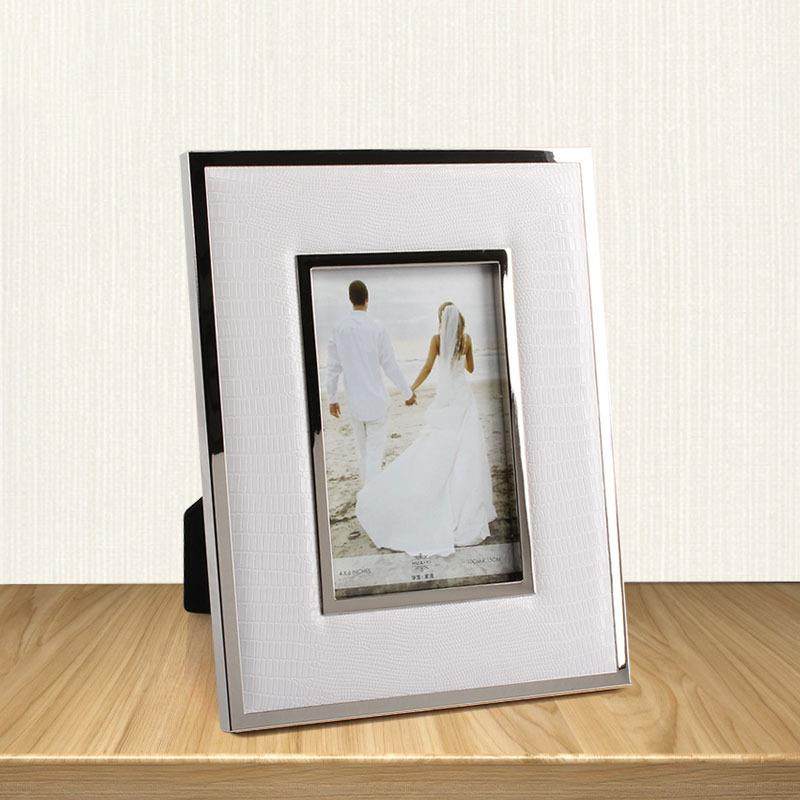 现代简约画框摆台HY创手工6寸7寸意革长方色形金属边框黑皮相框,家居饰品,DIY亲子装饰画,淘宝优惠券,粉丝福利购,淘宝优惠卷