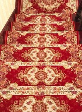 欧式楼梯踏垫胶自步粘楼梯防垫实木防免滑家用楼梯地毯满F9578SJT