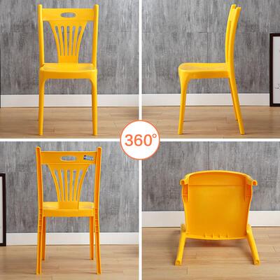 户外大排档塑桌料椅子凳子塑料烤椅夜60469市啤酒宵夜烧靠背椅厚