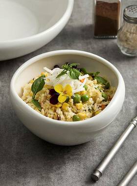 德化白瓷餐具精感档致高个白色高级单酒店高颜值CVF轻奢2023款家