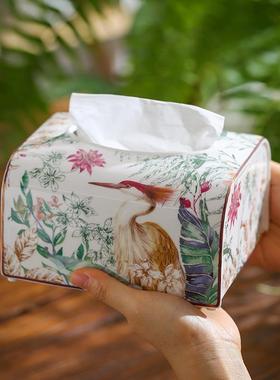 茶喜上眉HG00528梢纸盒客厅餐厅高档轻奢风纸抽盒几抽纸高级感牙