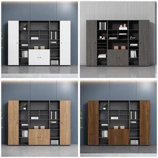 公司办公柜木落柜地制件档案柜背景柜资料柜木板储物柜书725文件