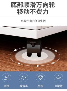 下带文件柜办公室办桌公柜木质储物柜边柜打锁BG002504柜子印机抽