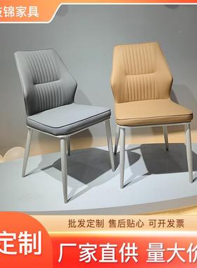 奢北欧现代软轻餐椅家用软包酒店餐62071桌椅餐厅创复意古铁艺包