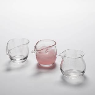 玻璃气泡亮光公道杯茶海