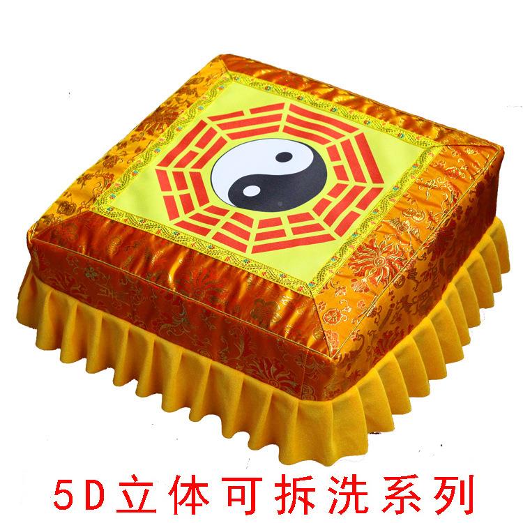 拜拜垫可拆洗莲花磕瑜头打坐凳垫凳子家用16881004实木禅椅修垫伽