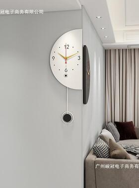 工厂直销现代钟双面转sdmbadfw角时2钟角挂表客厅025挂新款挂墙拐