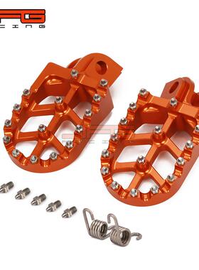 越野摩托车65N-99X0/EXC/XC/KTM脚踏1TCS/TE改装CC脚踏配件铝合金