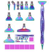 钻石画新款 螺纹彩套点钻OCB笔笔头合金金属点钻头DIY钻石绣色工具