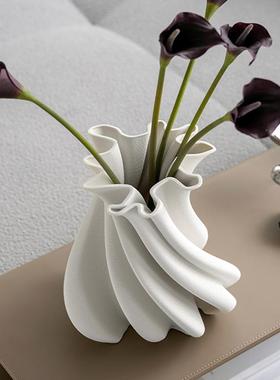 现代轻奢创几意花瓶北欧玄关客花厅样房FLJ茶餐台新中式插板花器