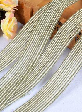 家直销.8c2m彩色鱼丝麻麻厂织带麻花编织带DIYEWJ麻绳纺边织辅料