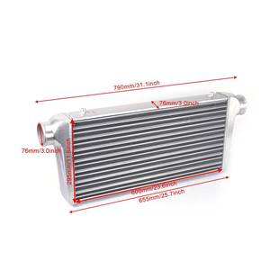 进 ZL005冷散热器60x0300管76mm通用涡轮增压改装 汽车铝制式 中RY