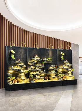 水幕墙风隔断假山流喷泉摆水件办公庭64183037院客厅屏高山鱼室池