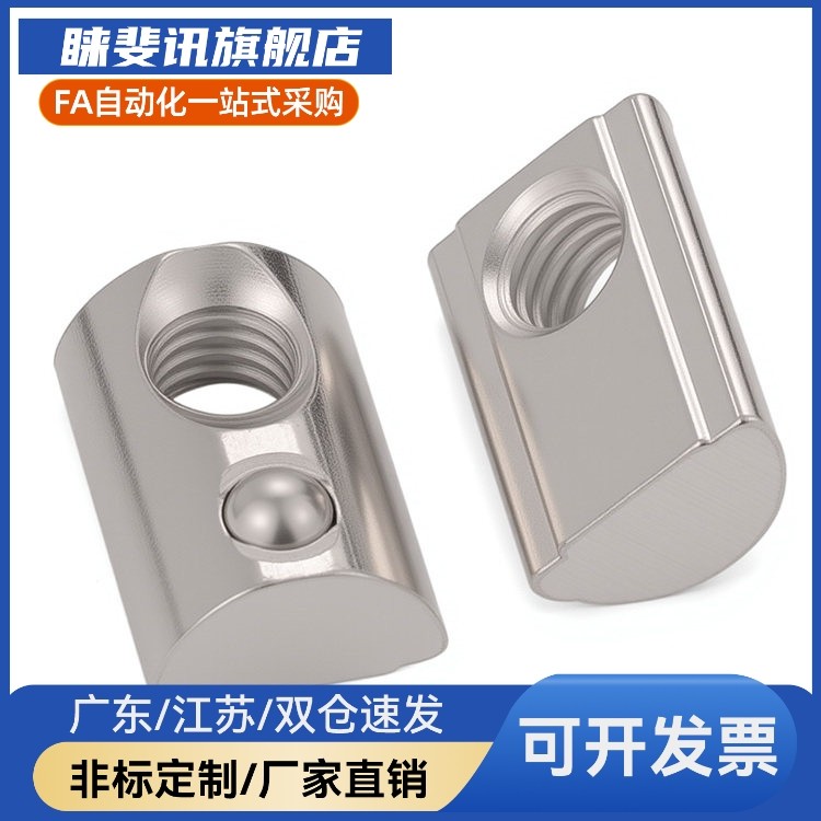 弹片螺母欧标铝型材配件LNTRNM6-20-8-30-40-10-45-4-5-6-8-100P