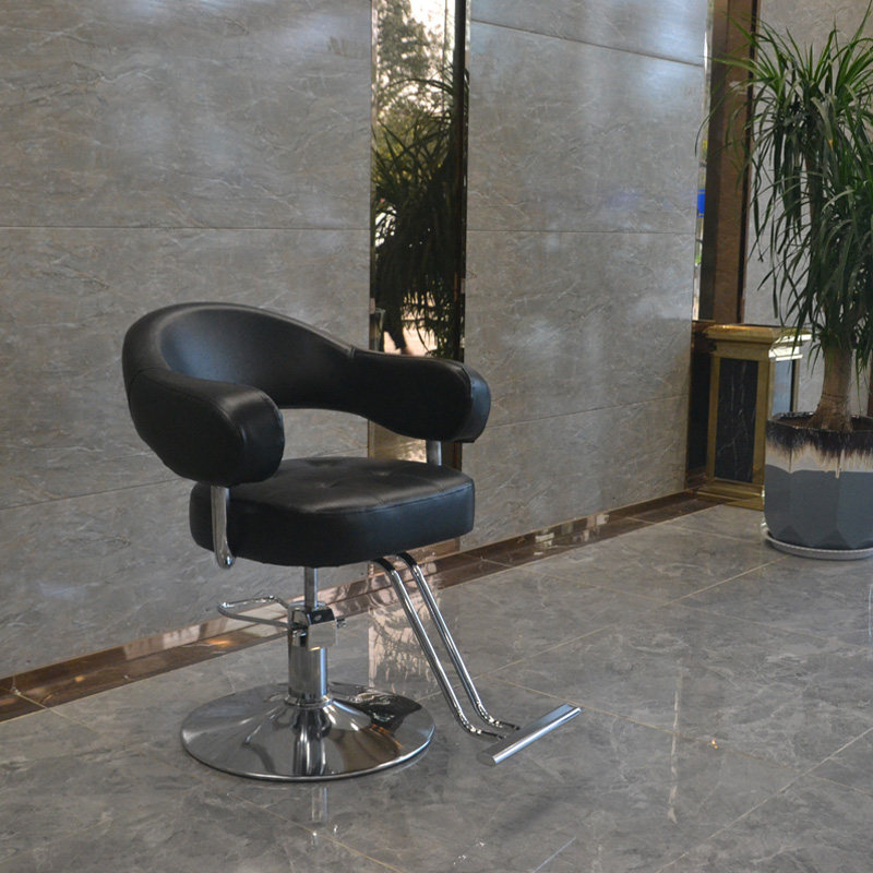 理发店椅子发廊专用升降旋转椅剪发圆盘复古欧式厂家美发座椅液压