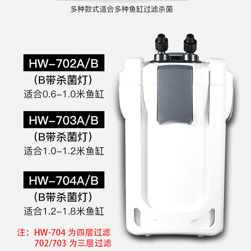 森森鱼缸HW702草缸缸外过滤器水族箱外置静音过滤桶过滤系统循环