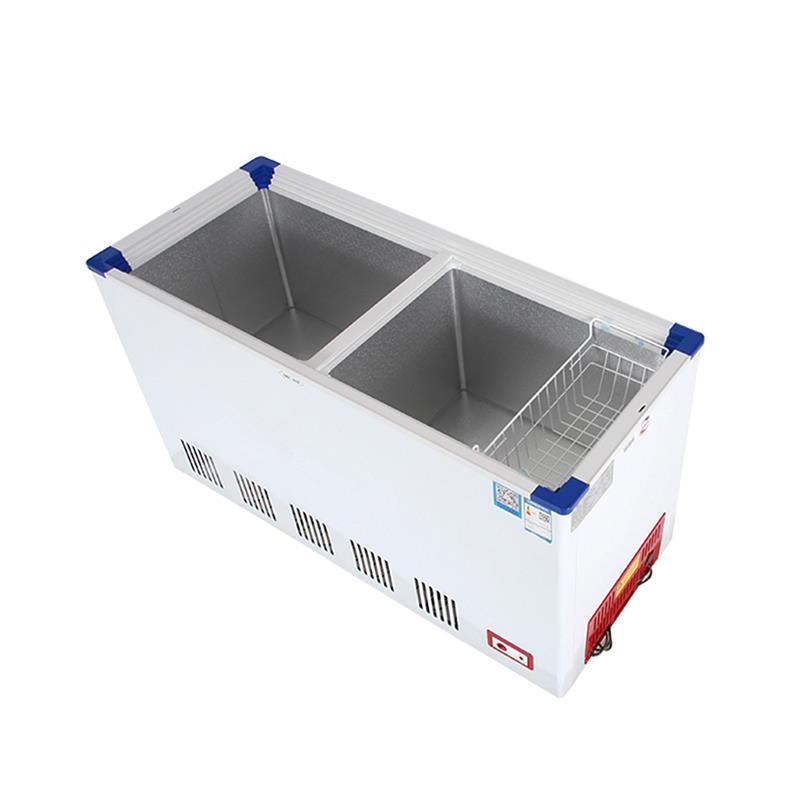 南凌卧式冰柜商用冰箱双温冷柜冷藏冷冻柜蝶形门肉类饭店家用蔬菜