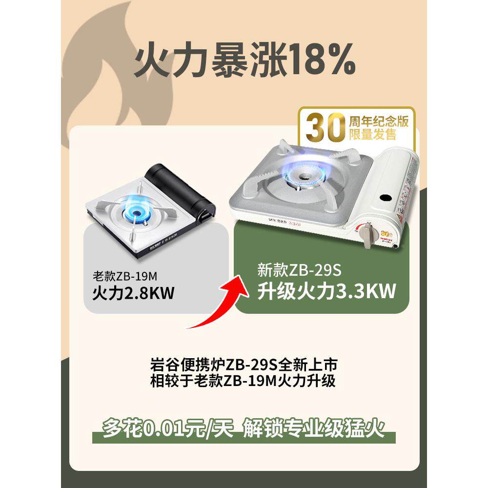 岩谷卡炉户外JUW炉专用携式具露营燃便气炉家用瓦斯式炉超薄