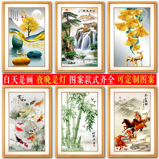 床头玄关楼梯间专用壁灯墙马到成功过壁画竹报平安灯走廊灯室内道