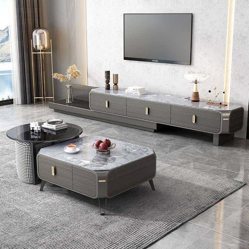 意式客厅岩板茶几电视柜组合新款轻奢小户型地台现代简约伸缩地柜,电子元器件市场,其它元器件,淘宝优惠券,粉丝福利购,淘宝优惠卷