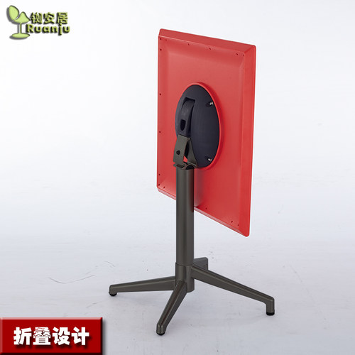 简约折叠茶几咖啡桌户外餐桌台办公会客桌子环保防水茶桌C72B黑色
