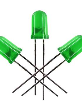 5mm绿发翠绿led灯珠短脚直插f5雾状翠绿色 高亮指示灯绿光