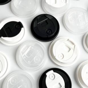 纸盖90口蝴蝶翻盖一次性咖径啡杯盖无品牌/子杯纸杯口热饮杯盖翻