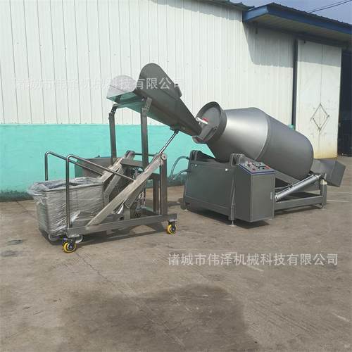 大型商用真空滚揉机呼吸式不锈钢滚揉机牛肉真空腌制滚揉设备