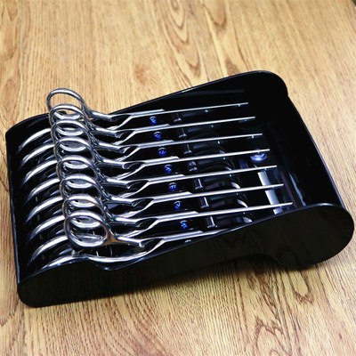 美发剪刀收纳架子发型师工具放置剪刀座理发店剪子防滑固定收纳盒