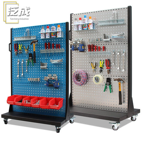 洞洞板展示架五金工具移动展示架物料架维修置物架工具收纳货架子