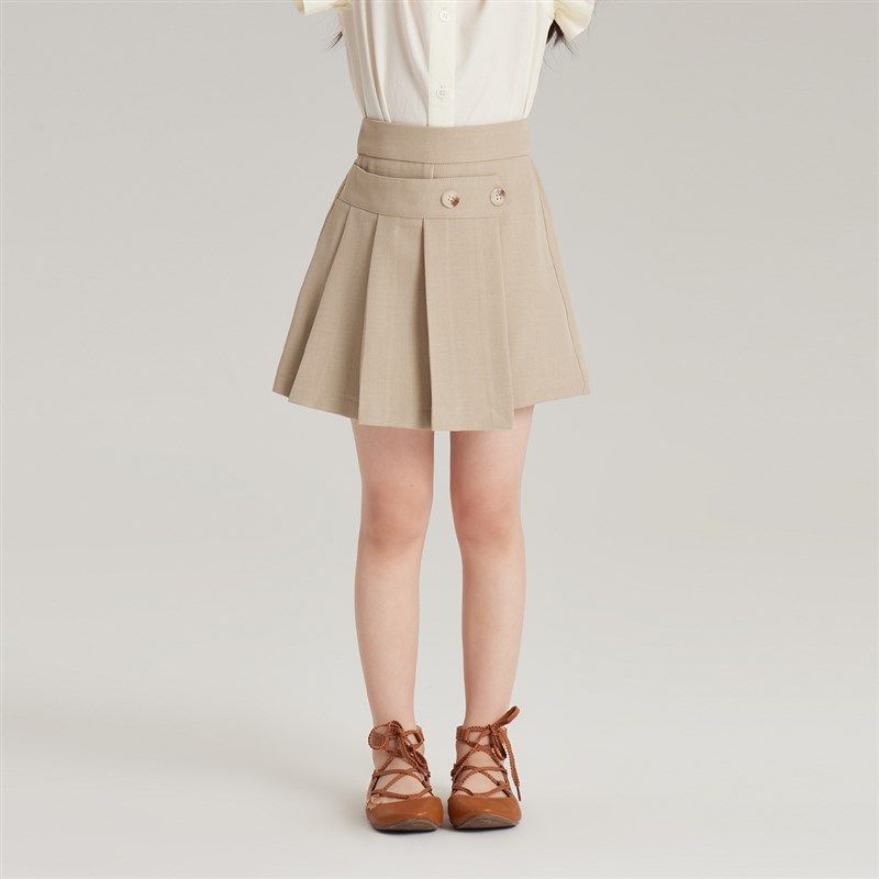 沫沫家童装夏装女童洋气裙裤2024夏季新款儿童裙子西装短裙半身裙