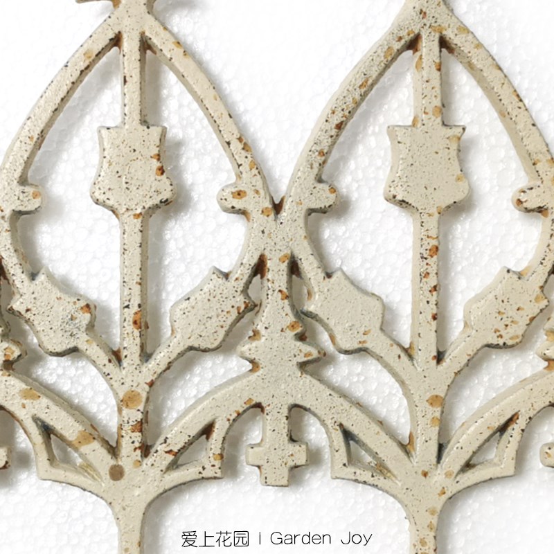 爱上花园 庭院装饰 铸铁锈色茅尖围栏 栅栏地围植物攀爬架