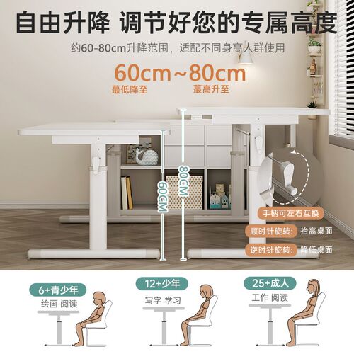 学习桌子家用台式电脑桌卧室小型儿童写字桌简约可升降书桌工作台