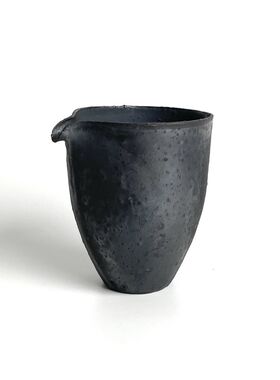 传统柴烧公道杯自然落灰茶海粗陶泥珍珠手捏陶瓷茶具器支钉烧深色