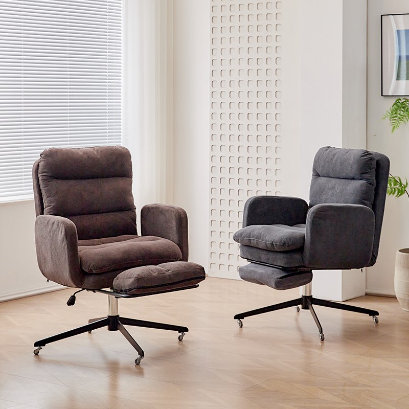 意式轻奢美甲椅电脑椅时尚书房椅会客椅舒适会议椅家用休闲沙发椅
