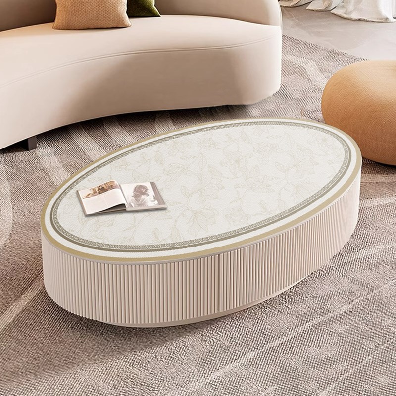 椭圆形茶几桌垫轻奢高级感饭桌餐桌防水防油防烫免洗pvc皮革桌布