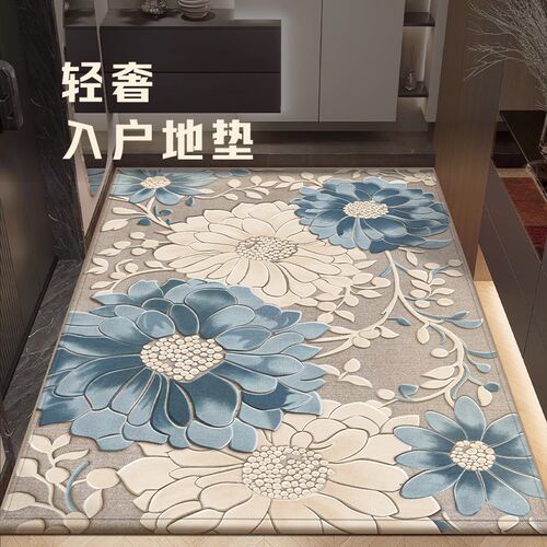 轻奢高级感入户门地毯玄关除尘耐脏地垫进门防滑门垫地毯可裁剪