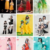 2023年新款 儿童儿童摄影楼拍照母女装 洋气衣服 全家福家庭装 亲子装