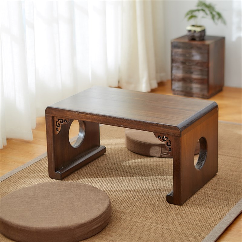 实木飘窗小茶几榻榻米桌子日式国学桌茶桌炕桌禅意矮桌窗台茶台
