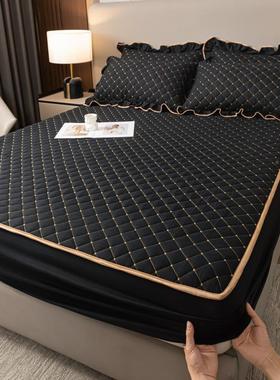 夹棉加厚53333新床笠20款24三件套件单防尘床罩套床单席梦思床垫