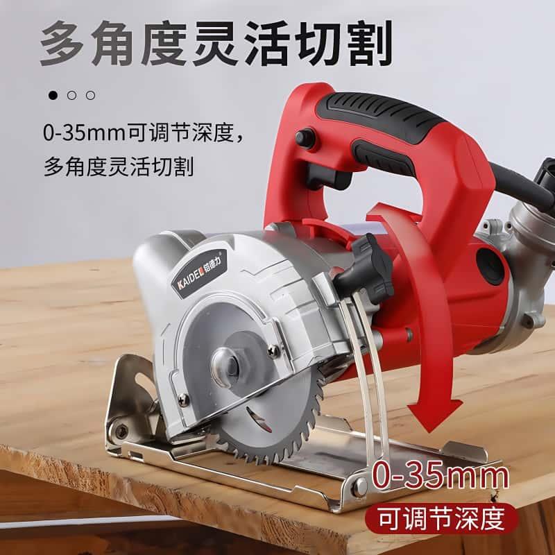 铠德125力昆仑 多功能吸割机切大功率木工手提无尘锯手持尘一锯体