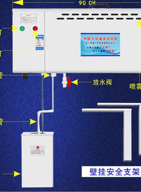 养殖场消式毒化雾DR-G3508机智能人员通道猪超场饲料厂壁挂自动声