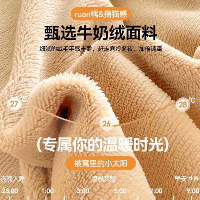 奶床笠20230908单件秋冬加厚牛绒床罩冬加绒款珊瑚绒床单床垫季护