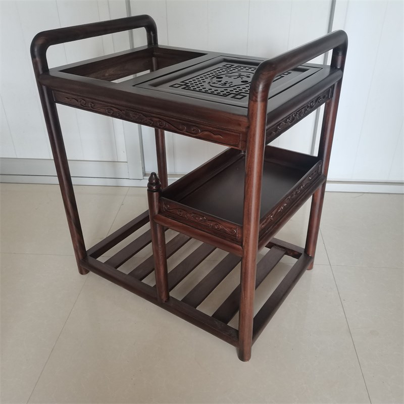 榆木茶水柜小格子花架盆景架儿童书架餐边柜茶车茶台成品包邮