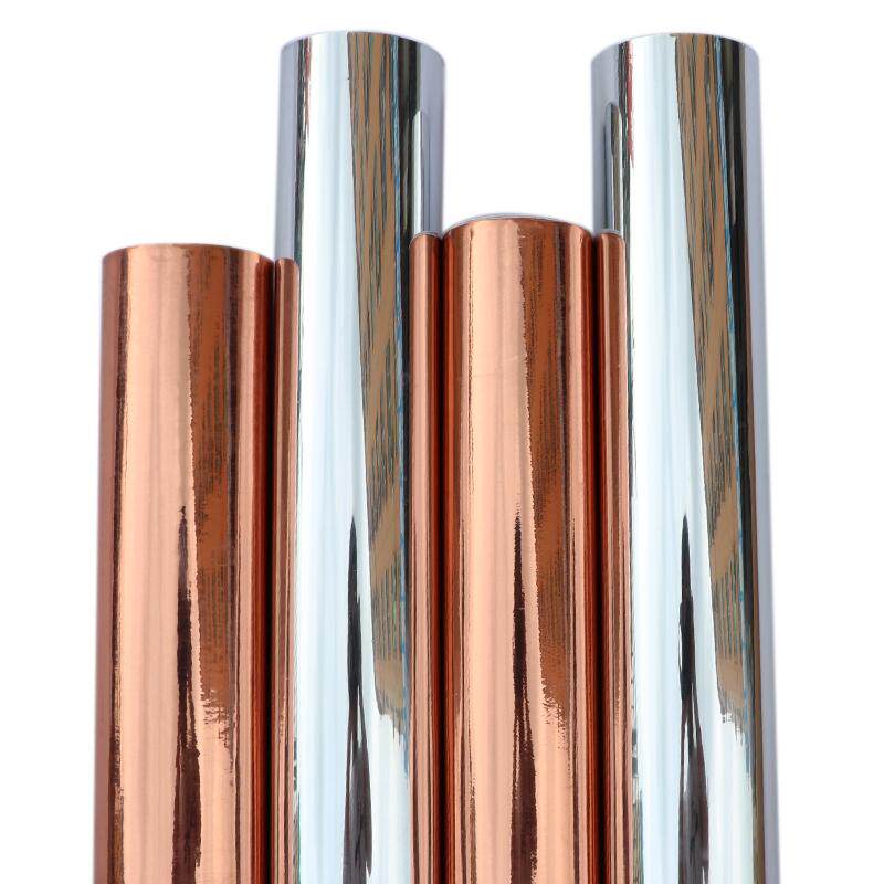 光面玫瑰金色银色哑光壁纸粘广告防水刻字反光膜自镜面即时贴贴纸