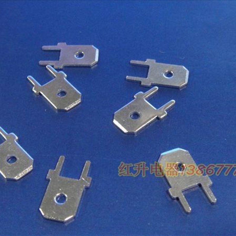 6.3线路板焊片6.3直插焊片 DJ6110-6.3*0.8 5000只/包 0.8MM