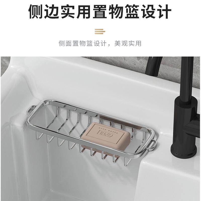 庭院太空铝洗衣盆柜组合搓板盆洗手台深带阳台池洗衣一体超落地式